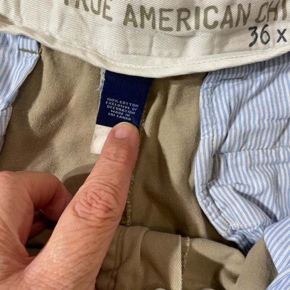 Chaps True American Chino Pants 36 x 32 (EY) - Picture 9 of 13